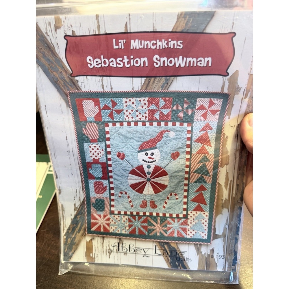 Abbey Lane Quilts Lil Munchkins Sebastian Snowman Pattern NIP
